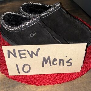 UGG Men's Black Slippers Tasman Size 10 NEW